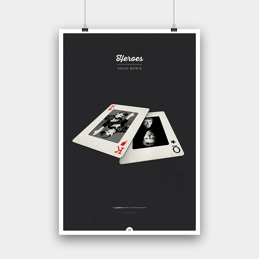 David Bowie »Heroes« – 50 x 73 cm