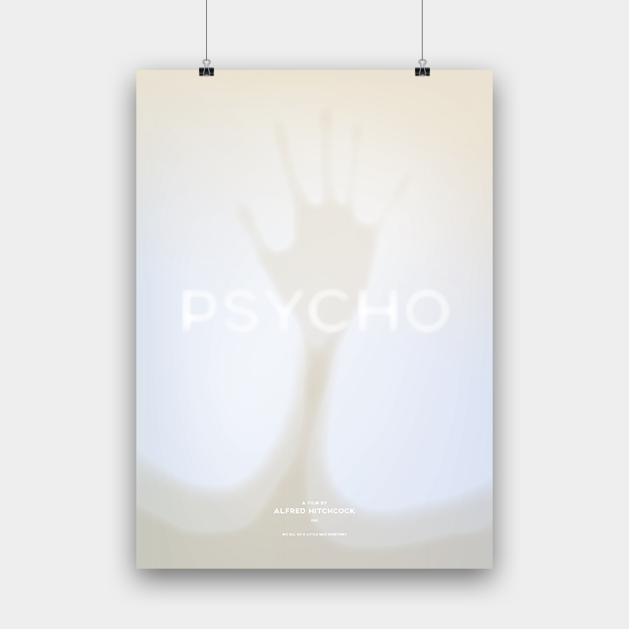 Psycho Kunstdruck – 50 x 70 cm